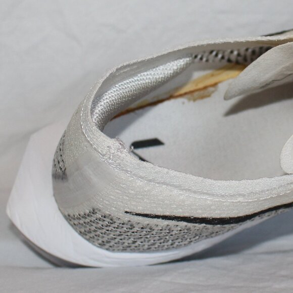 Nike ZoomX VaporFly 3 Running Shoes White/Particle Grey Metallic Men's Sz12.5 - Picture 16 of 16